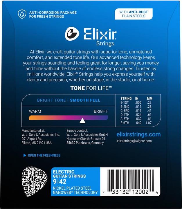 Produktbild Gore Wear Elixir 12002 Electric Nanoweb SL 009/042 (6x, Gitarre, 0.04")