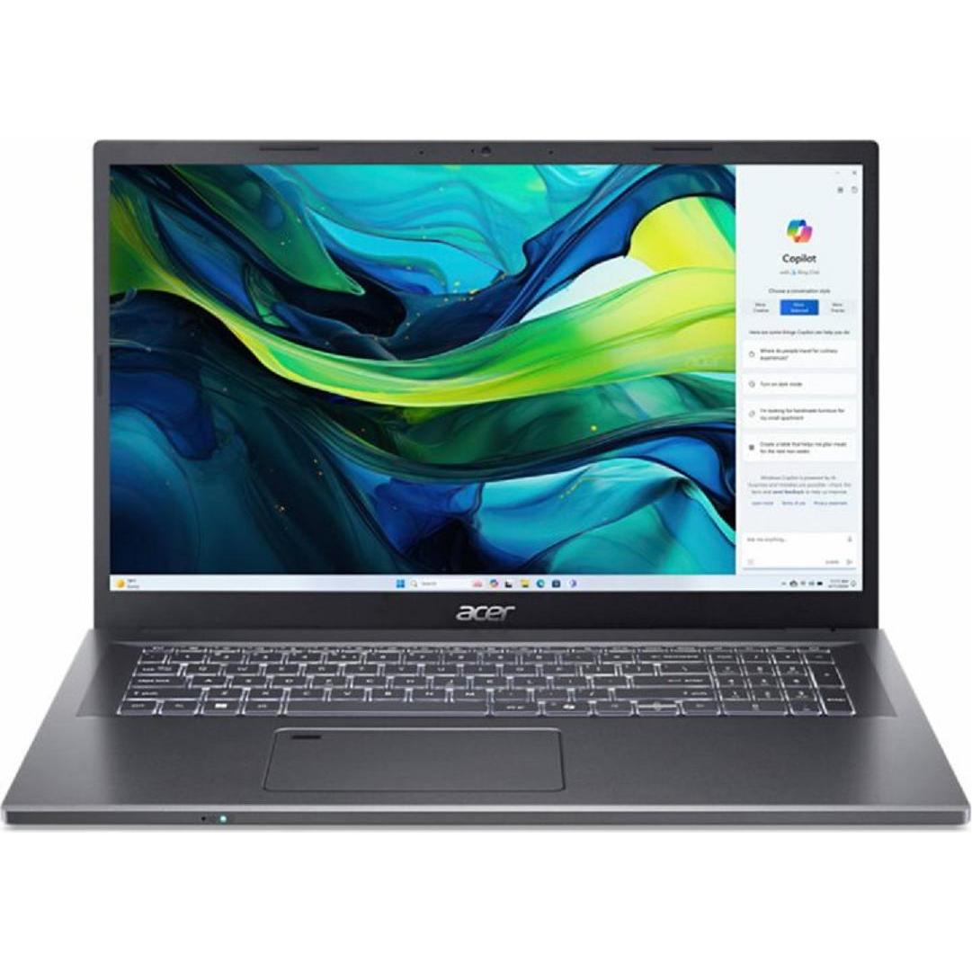 Acer Aspire 17 (17.30", Intel Core 5 120U, 16 GB, 512 GB, DE), Notebook, Grau