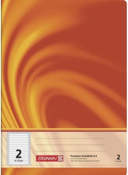 Image du produit Brunnen Cahier scolaire A4 Vivendi Lin2 16feuilles - A4 (A4, Règle spéciale)