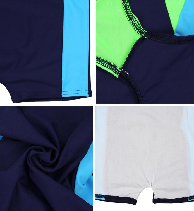 Produktbild Aquarti Mädchen Badeanzug mit Bein Ringerrücken – Sport Badeanzug mit Racerback, Chlorresistent (170)