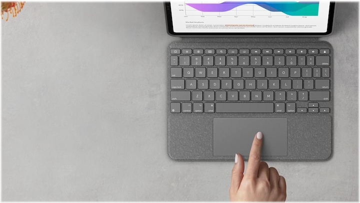 Produktbild Logitech Combo Touch (CH, iPad Pro 11 2021 (3. Gen), iPad Pro 11 2020 (2. Gen), iPad Pro 11 2018 (1. Gen), iPad Pro 11 2022 (4. Gen))