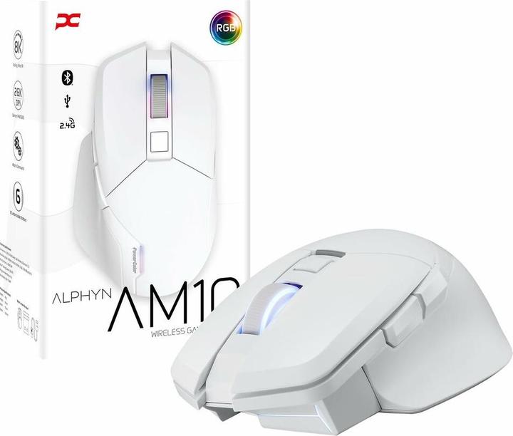 Produktbild Powercolor Maus Alphyn AM10 White 2U1-G000041001 (2U1-G000041001) (Kabelgebunden, Kabellos)