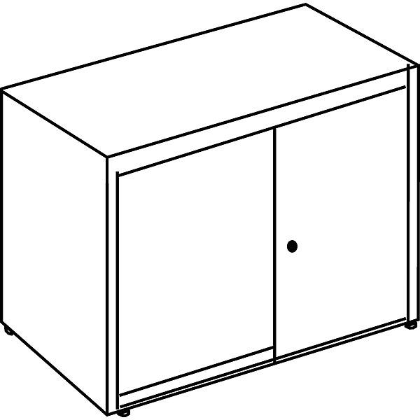 Produktbild Mauser Schiebetürenschrank (80 x 43.5 x 83 cm)