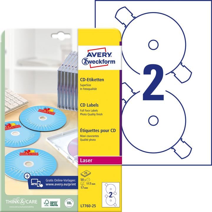 Actual product image Avery CD Labels Supersize