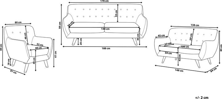 Actual product image Beliani Bodo (Upholstery set)