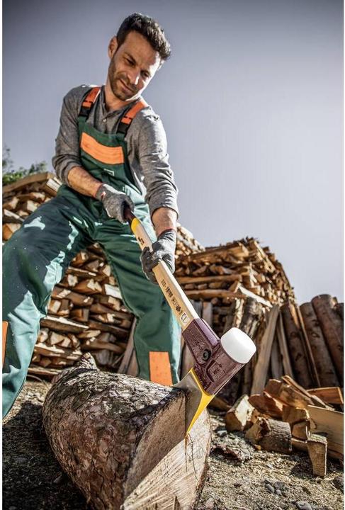 Produktbild Halder Spaltaxt/Schonhammer Superplastik Simplex Ø 50 mm, Hickorystiel & Stahlguss Gehäuse