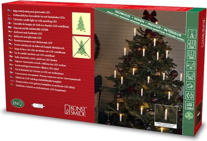Actual product image Konstsmide LED indoor chain 'One String' 16 flg sparkling (2.10 m)