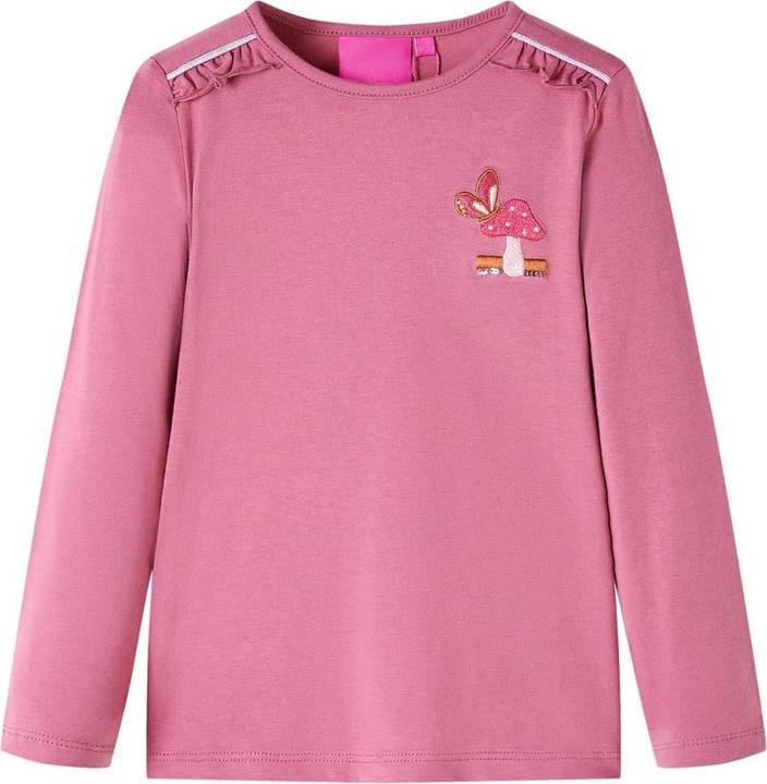 Immagine prodotto vidaXL Camicia da bambino a maniche lunghe rosa lampone 140,Materiale: 95 (140)