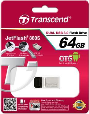 Actual product image Transcend JetFlash 880 (64 GB)