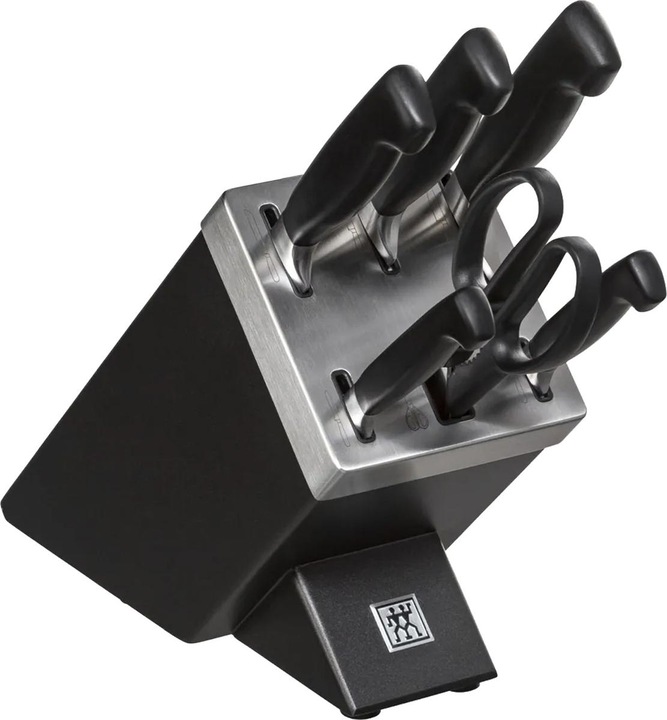 Produktbild Zwilling 1002455 Gourmet Selbstschärfender Messerblock 7 teilig, grau