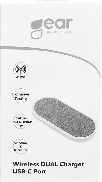 Produktbild Gear Wireless DUAL Qi USB-C 2x10W (10 W)