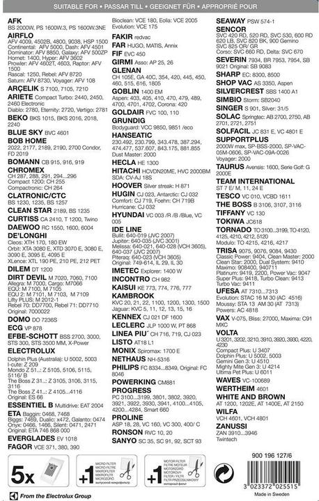 Produktbild Menalux 9001961276 1900 Staubsaugerbeutel (5x)