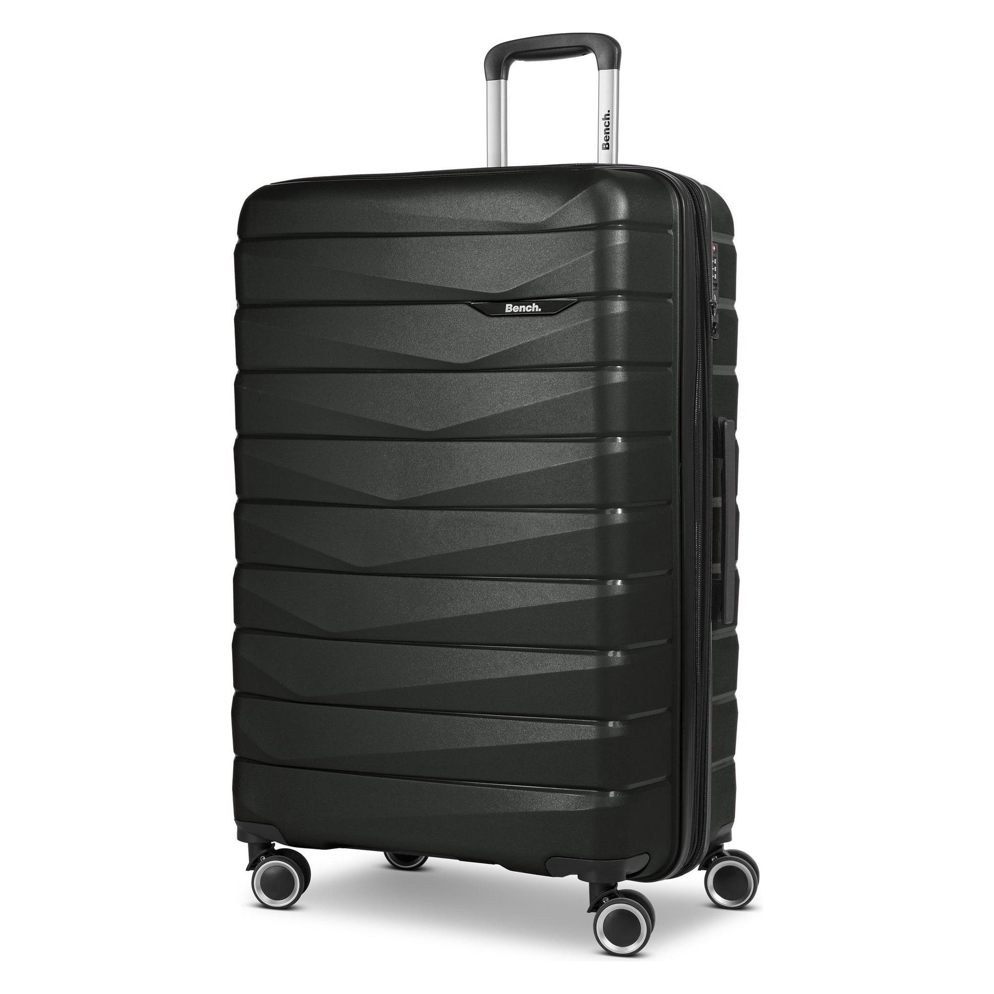 Bench, Koffer, Paris 4 Rollen Trolley L 76 Cm Mit Dehnfalte, Schwarz, (104 l)