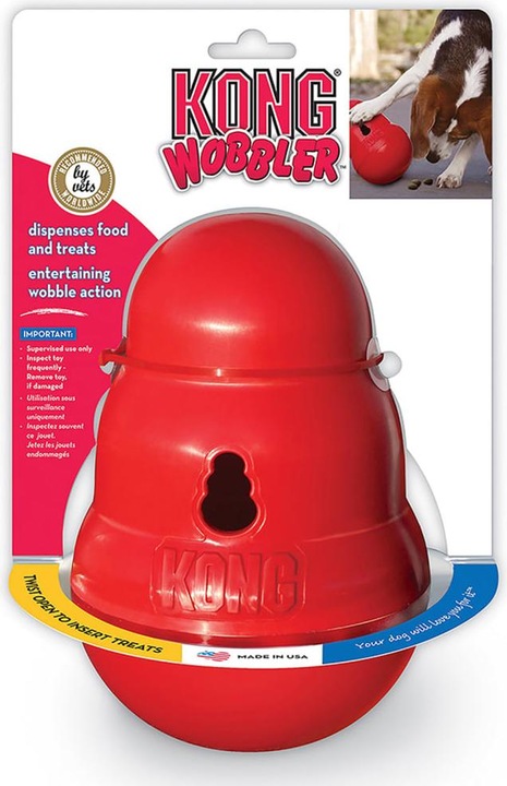 Image du produit KONG Wobbler snack ball pour chiens (Jouet alimentaire pour chien)