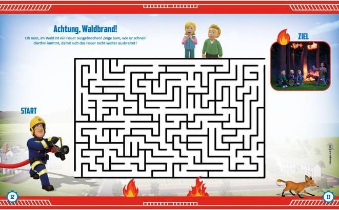 Produktbild Panini Feuerwehrmann Sam: 500 Sticker - Stickern - Rätseln - Ausmalen