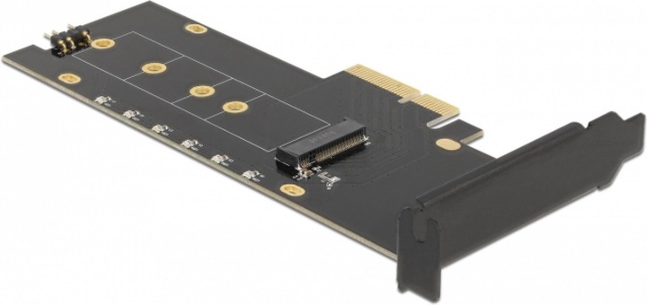 Actual product image Delock Host Bus Adapter PCIe x4 - M.2, NVMe, Key M, RGB LED