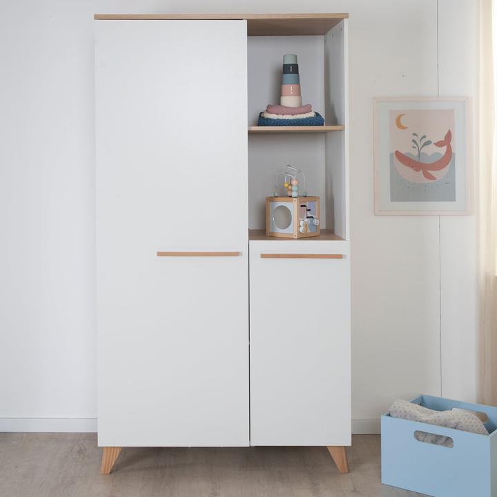 Produktbild Roba Kinderzimmerset Leon (Babybett, Kinderkleiderschrank, Wickelkommode)