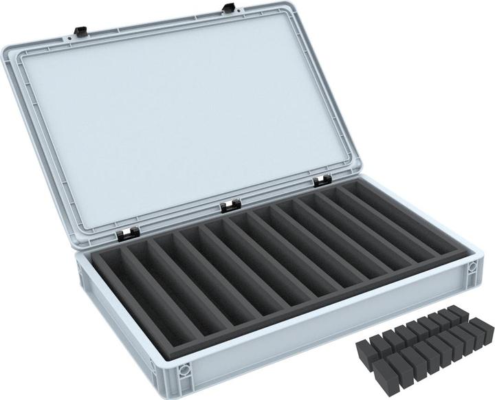 Actual product image Feldherr EB24SET - Euro container for model railways, locomotives and vehicles - 11 bars for H0 gauge - (40 cm, 1x)