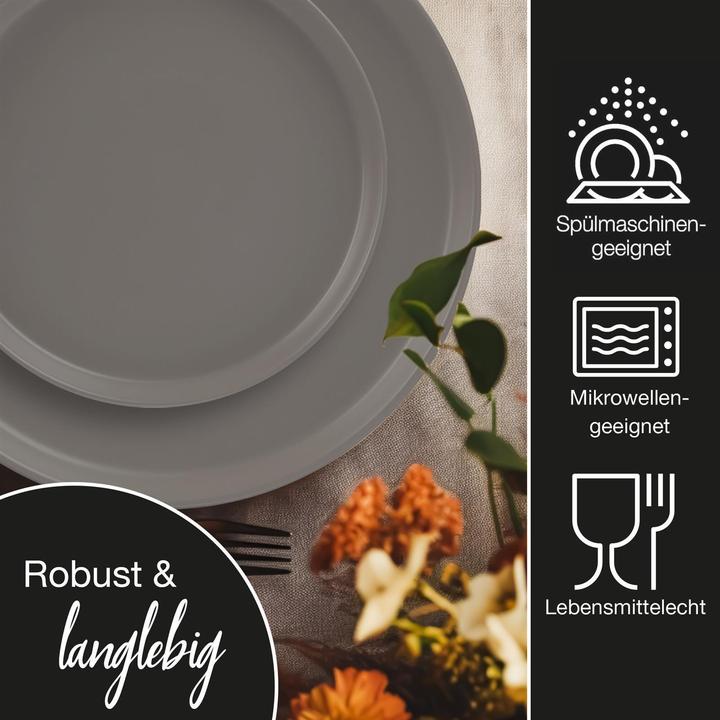 Actual product image Moritz & Moritz NORDIC 18tlg Geschirrset Grau (6 Piece)