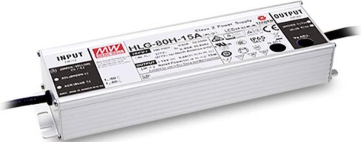 Actual product image MeanWell MEAN WELL HLG-80H-48B, 80 W, IP20, 90 - 305 V, 48 V, 61,5 mm, 195,6 mm