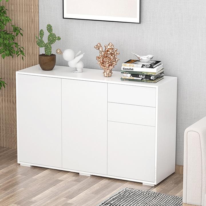 Produktbild Homcom Beistellschrank mit Druckmechanismus (117 x 36 x 74 cm)