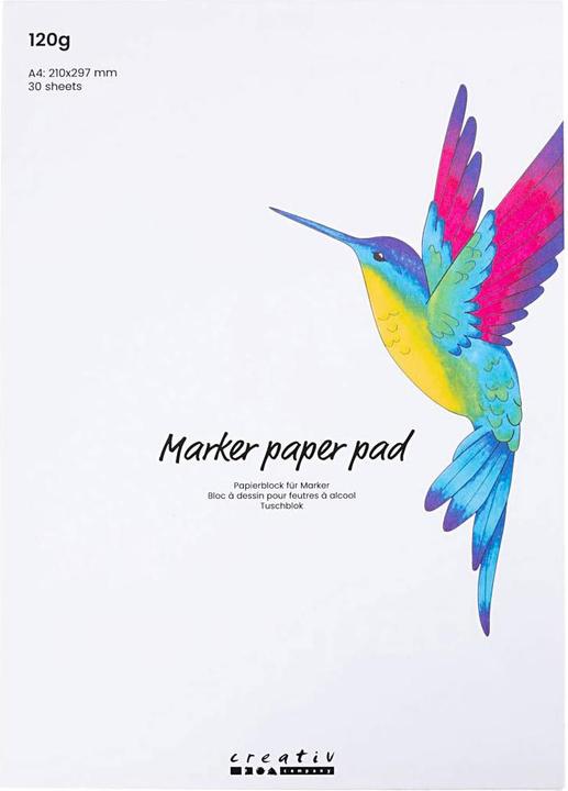 Actual product image Creativ Company Paper pad for pens, white, A4, 30 sheets (120 g/m², 1 x)