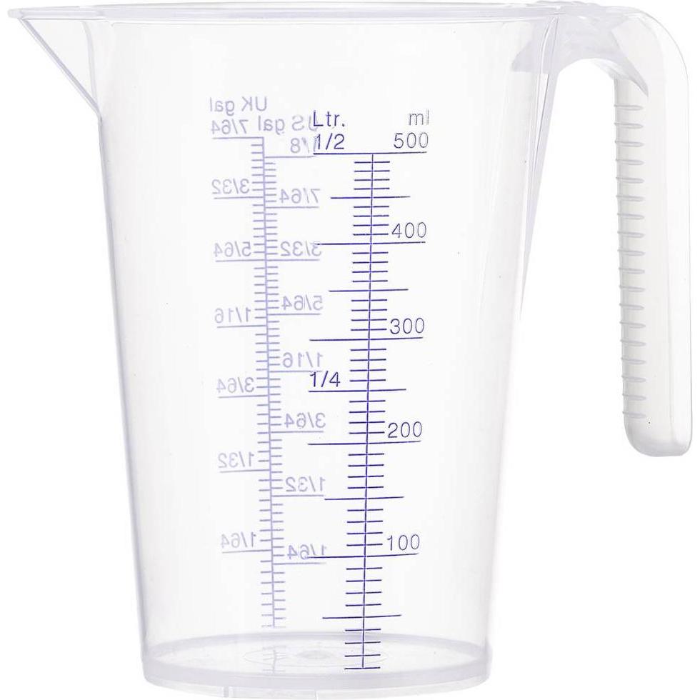 Silkolene Messbecher transparent 500ml, Messbecher, Transparent