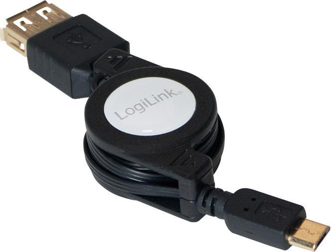 Productafbeelding LogiLink USB OTG-kabel (0.75 m, USB 2.0)