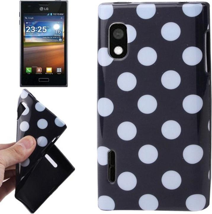 Actual product image König Design Protective cover TPU dots Case for mobile LG Optimus L5 / E610