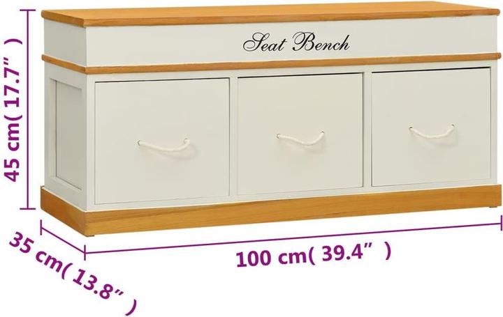 Image du produit vidaXL Aufbewahrungstruhe (100 cm)