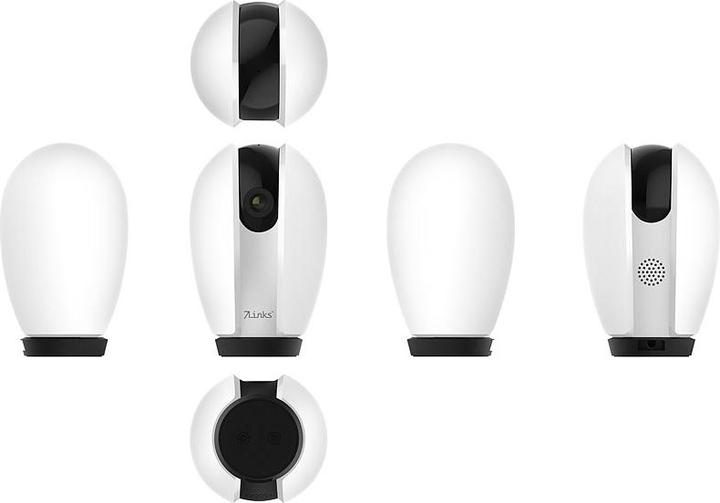 Actual product image 7links WLAN surveillance camera with 2K, IR night vision, object tracking, app (2304 x 1296 Pixels)