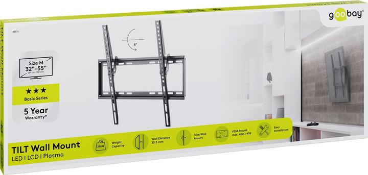 Actual product image Goobay Basic Tilt (Wall, 32", 35 kg)