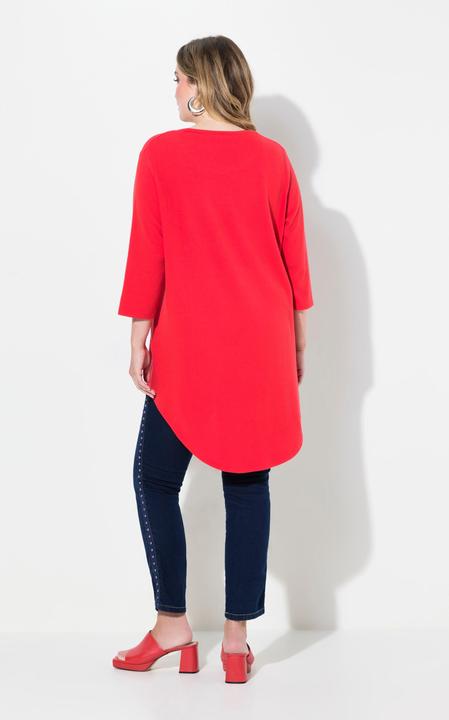 Actual product image Miamoda Sweater with rounded hem and 3/4 sleeves (50, 52)