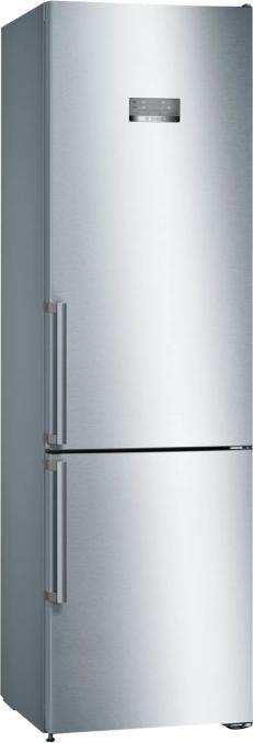 Bosch Hausgeräte Serie 4 KGN397IEQ Kühl- und Gefrierkombination Freistehend 368 l E Edelstahl (368 l)