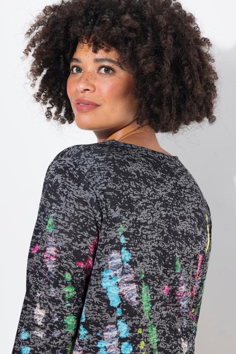 Produktbild Angel of Style T-Shirt, A-Linie, Batik-Streifen, Langarm (44)