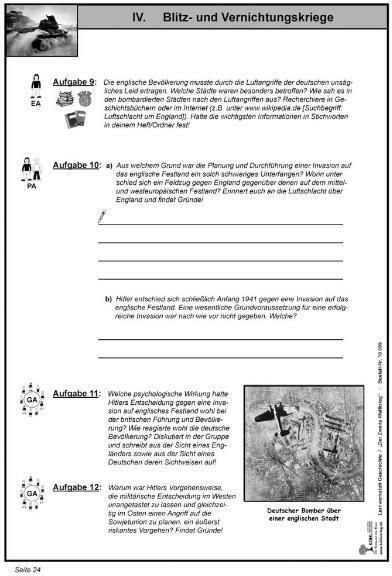 Produktbild Lernwerkstatt - "Blitzkrieg" Der Zweite Weltkrieg (Deutsch, Adrian Kohl Klenner, Lynn-Sven Kohl, Moritz Quast, 2007)