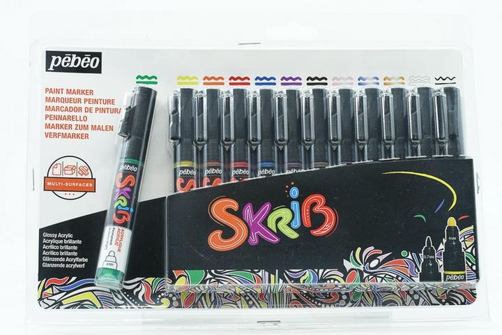 Actual product image Pebeo Skrib (Multicoloured, 0.70 mm, 12 x)