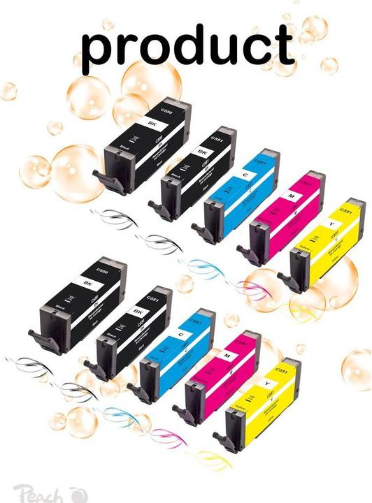 Produktbild Peach CLI-551/PGI-550 (BK, C, M, Y)