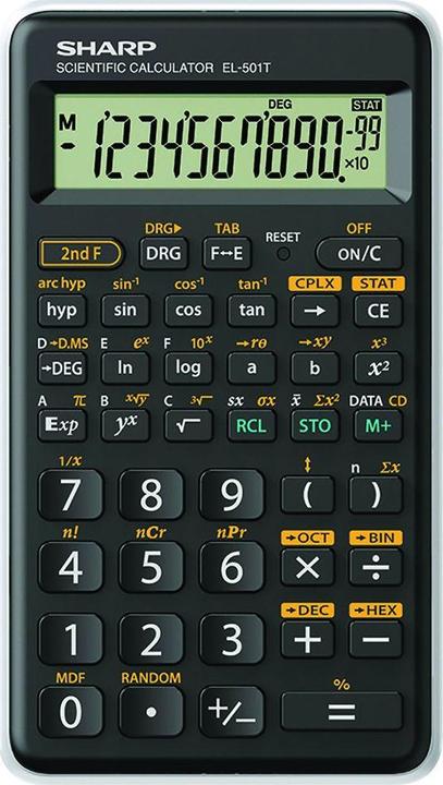 Produktbild Sharp calculator (EL-501T) (Batterien)