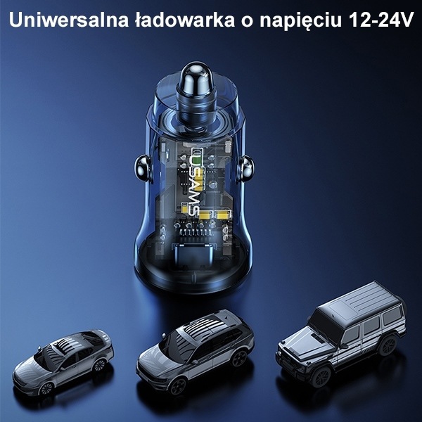 Image du produit Usams Mini chargeur de voiture