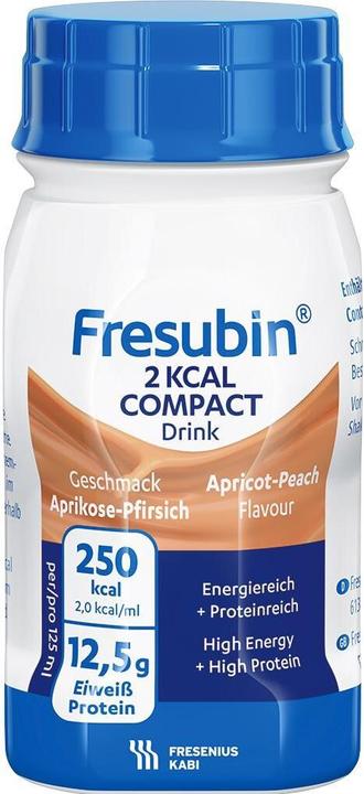 Image du produit Fresubin 2 kcal Compact Drink abricot-pêche 4 x 125 ml (Pêche, Abricot, 4 x)
