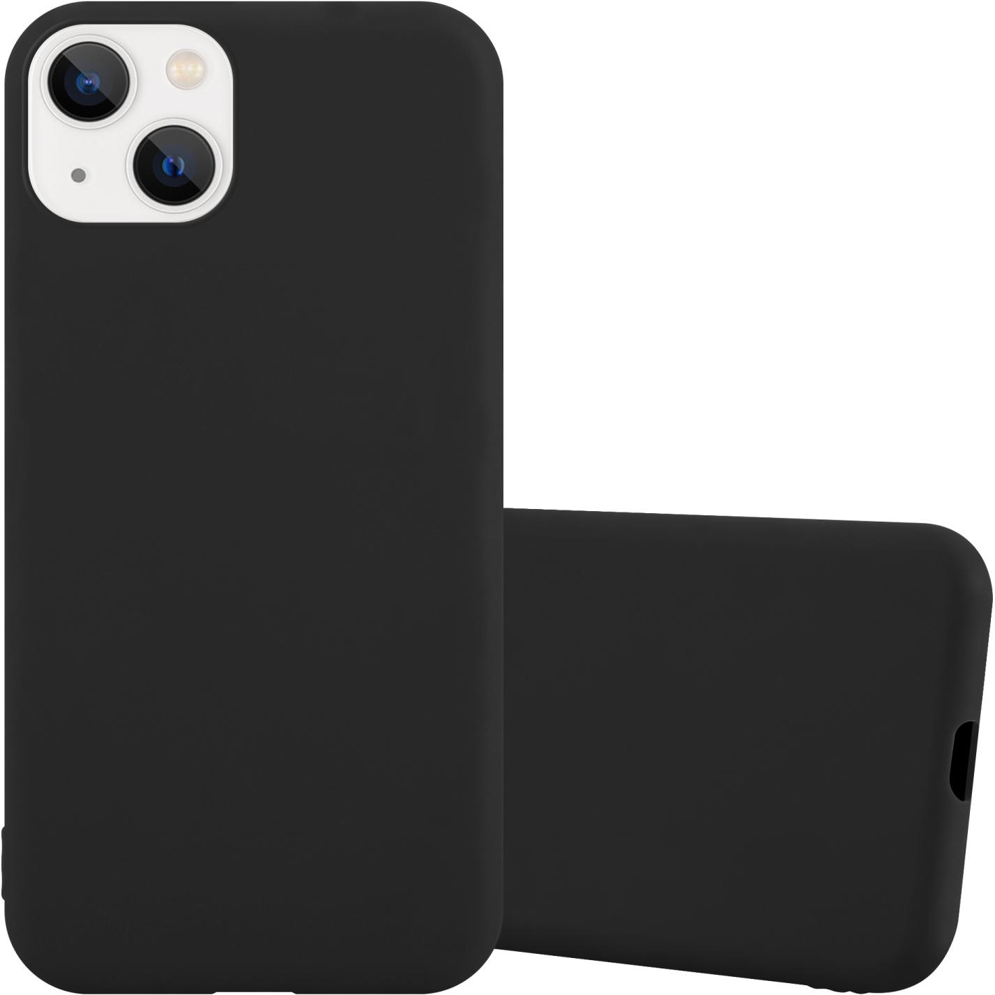 Cadorabo Hülle für Apple iPhone 14 im TPU Candy Style (Apple iPhone 14), Smartphone Hülle, Schwarz