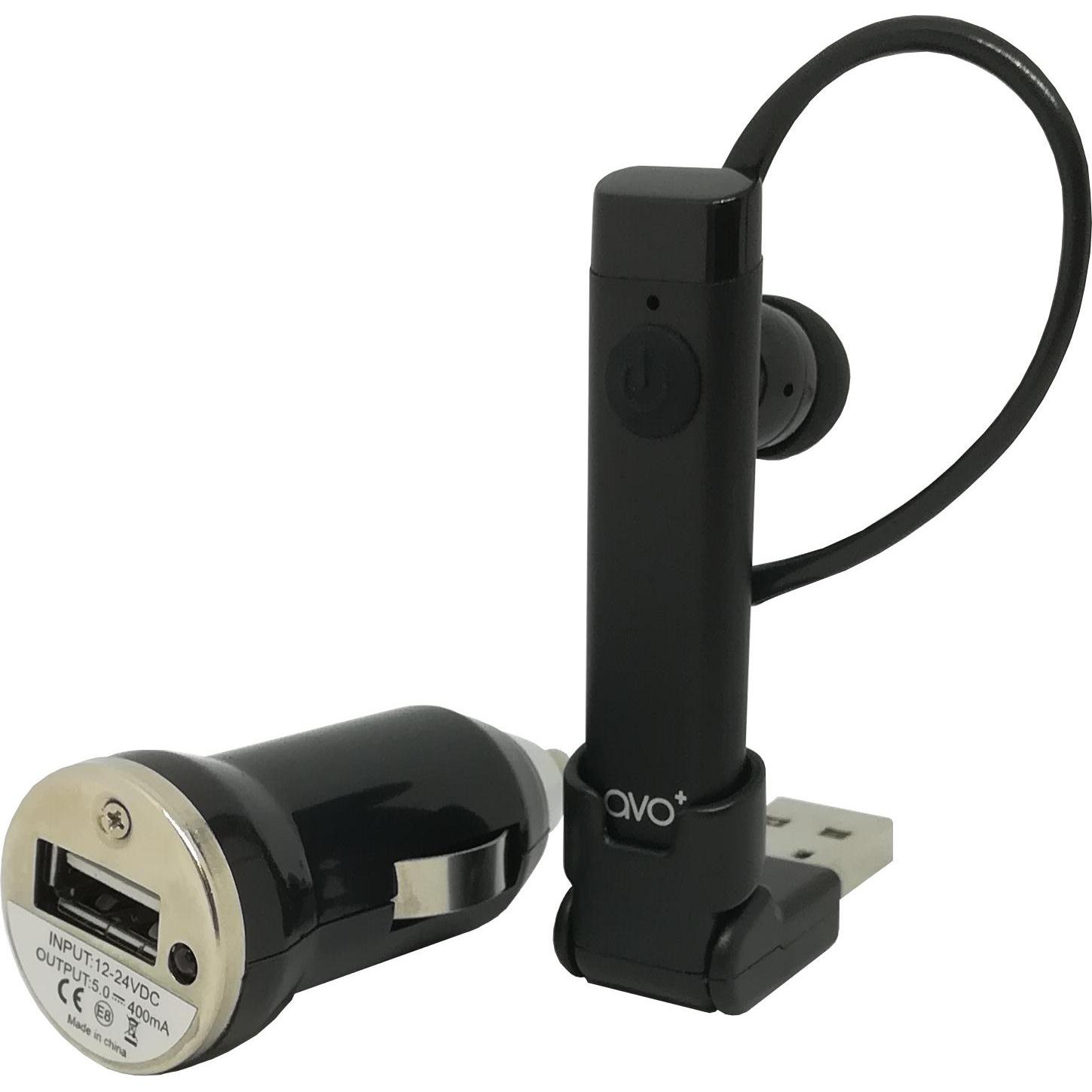Avo+ Bluetooth Mono Headset (Kabellos), Kopfhörer, Schwarz