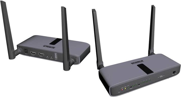 SpeaKa Professional SP-HWE-800 HDMI draadloze transmissie (set) 150m 5180MHz, 5240MHz 1920 x 1080 Pixel S (150 m, Audio retourpad)