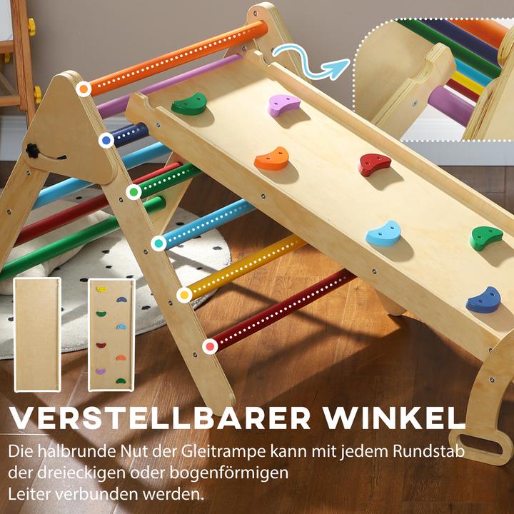 Produktbild Aiyaplay Klettergerüst Kiefernholz, Mehrschichtenplatte Mehrfarbig