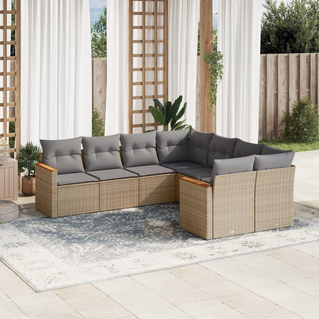 Thumbnail - VidaXL, Gartenlounge, 10-tlg. Garten-Lounge-Set mit Kissen
