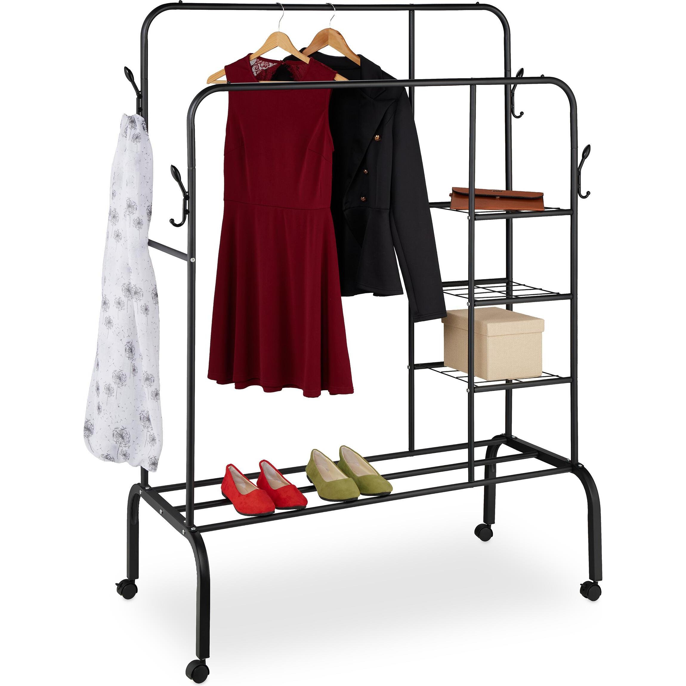 Relaxdays, Kapstok + Kledingstang, Kapstok