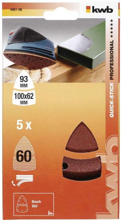 Produktbild kwb Schleifdreiecke (60)