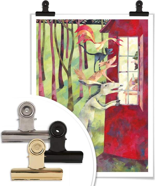 Produktbild Trenddeko Blanz - Die Bremer Stadtmusikanten (100 x 120 cm)