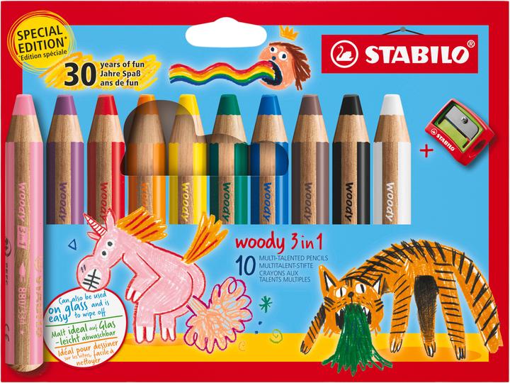 STABILO Woody 3in1 (Mehrfarbig, 10 x)